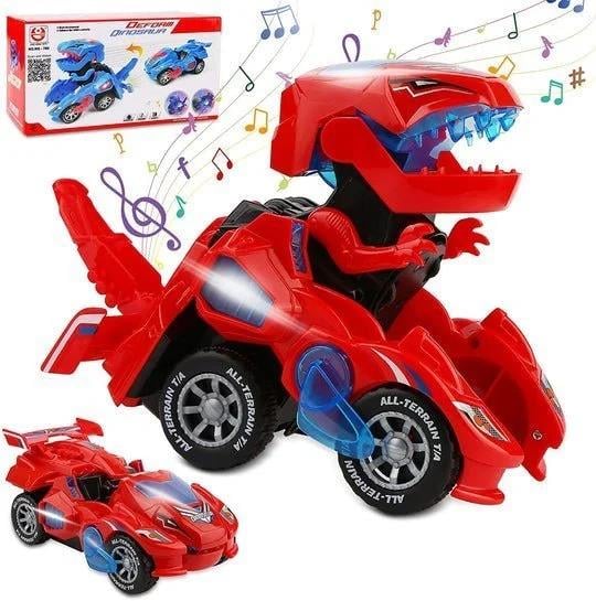 DinoRacer – LED Transforming Beast Car