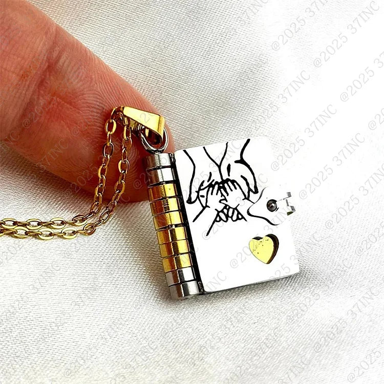 HeartScript - Daughter’s Love Story Book Necklace