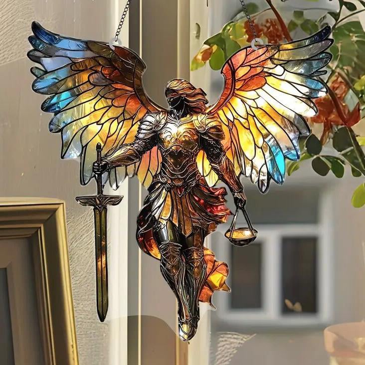 SacredWings - Michael Archangel Stained Ornament