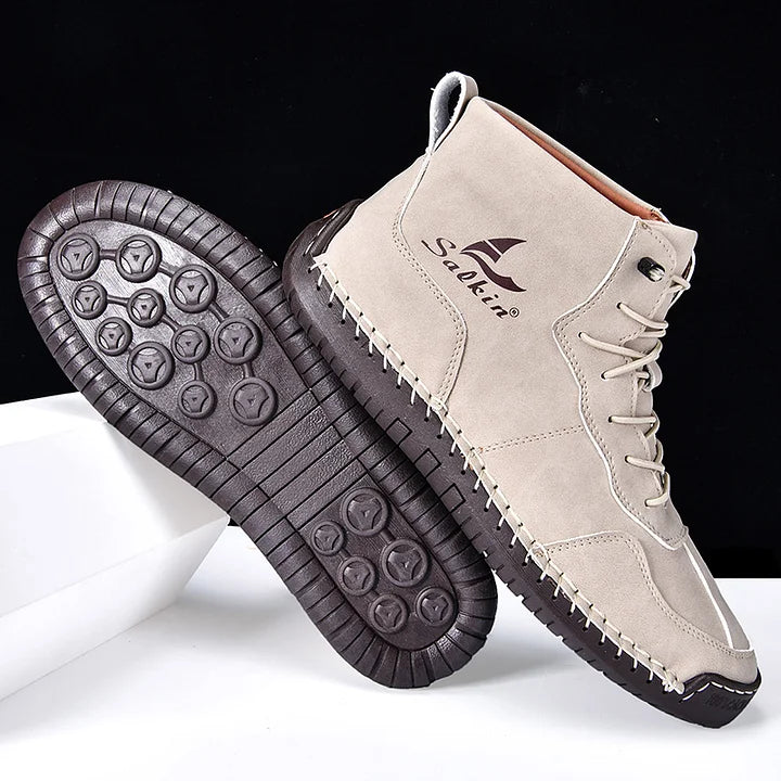 StrideRelief – Men’s Orthopedic Leather Boots