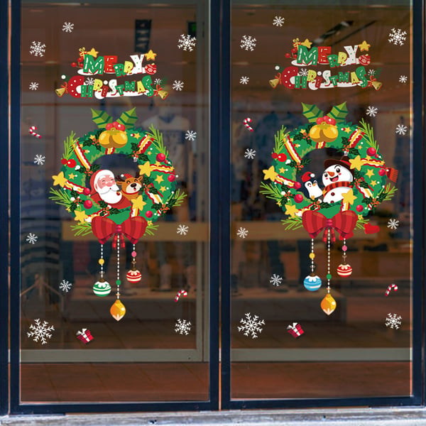 FrostyClings – Reusable Christmas Window Stickers