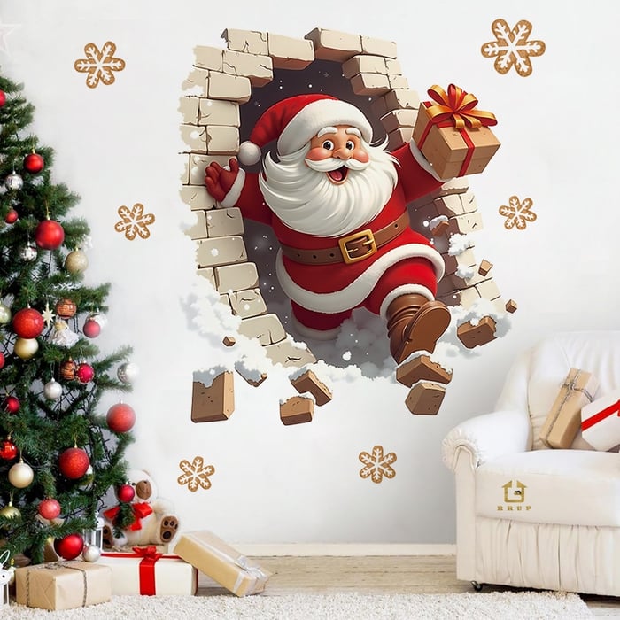 MerrySanta – Holiday Wall Sticker Set