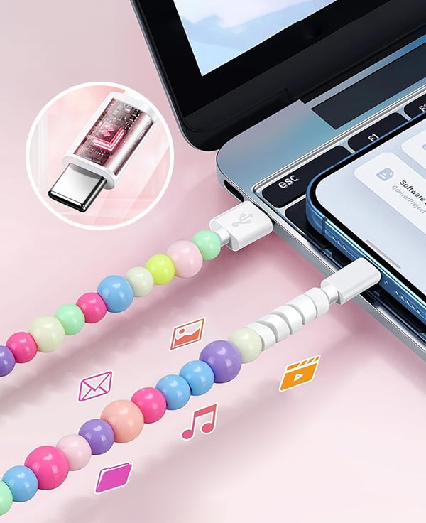 BeadLink | Stylish 2-in-1 Data Cable
