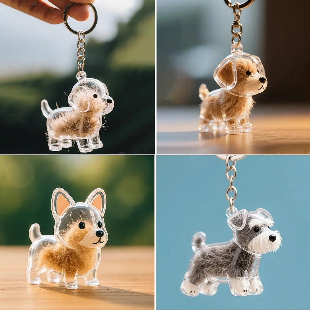 PawMemento – Dog Hair Keepsake Keychain Charm