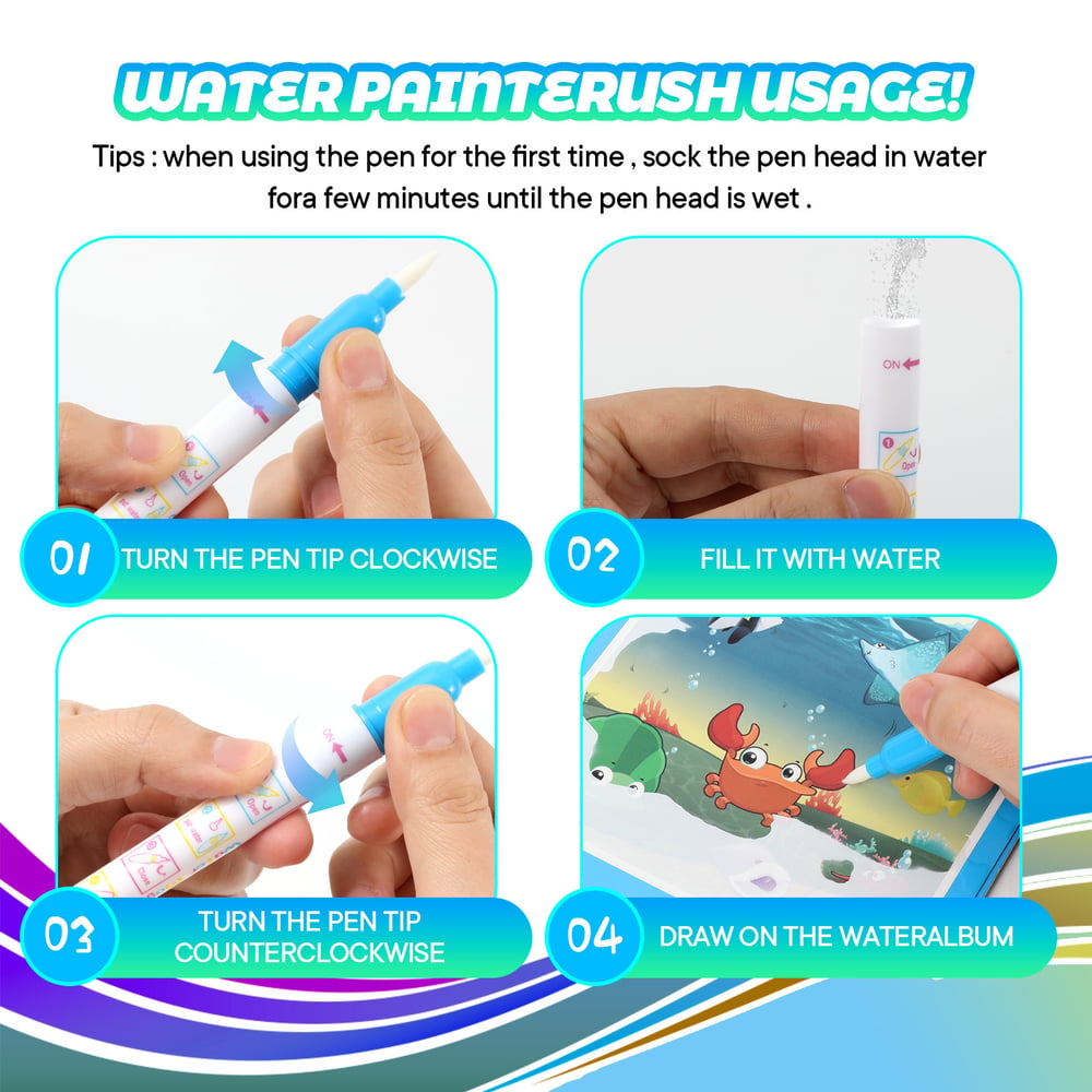 AquaMagic – Interactive Water Coloring Book