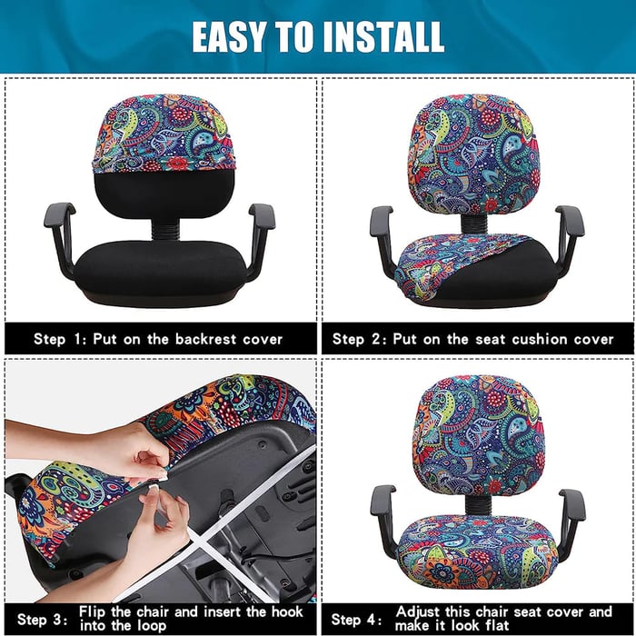 ChairCharm – Stretch Washable Office Covers