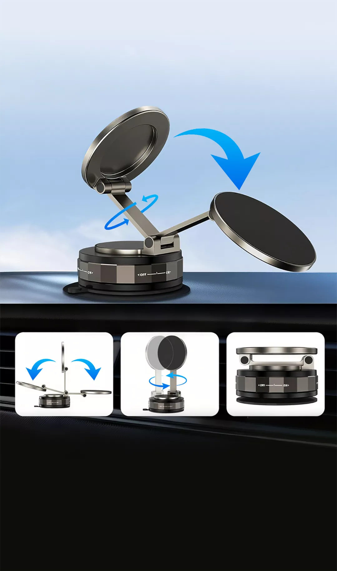 VacuMag – Ultra Stable Magnetic Phone Stand