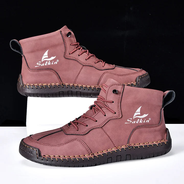 StrideRelief – Men’s Orthopedic Leather Boots