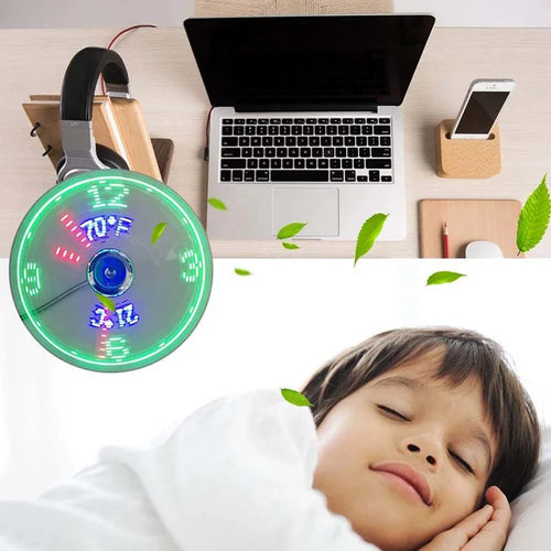 AeroGlow – Smart LED Clock Fan