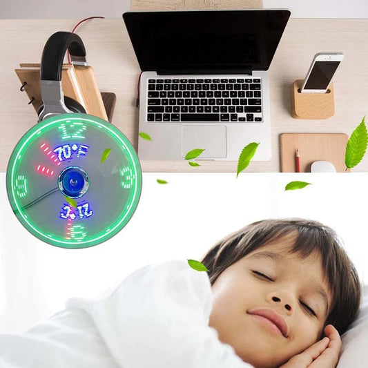 AeroGlow – Smart LED Clock Fan