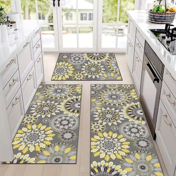 BohoEase – Washable Kitchen Rug Set of 3