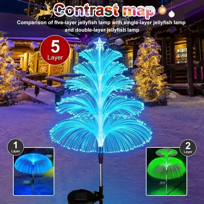 GlowEver – Gradient Solar Holiday Tree Light