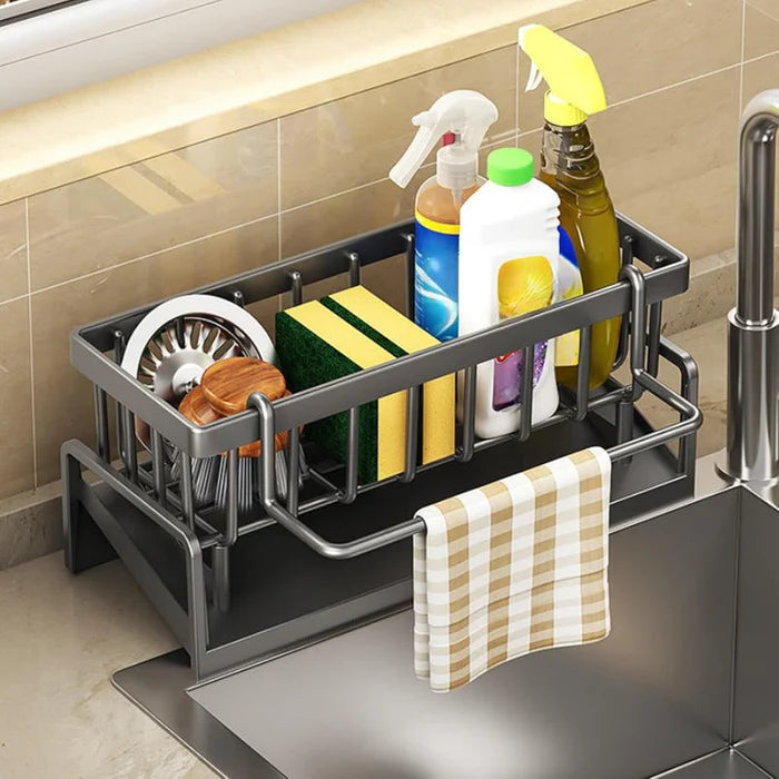 CleanEase – Adjustable Kitchen Sink Organizer