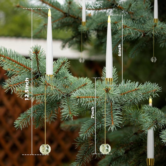 CrystalGlow – Enchanted Christmas Tree Candles