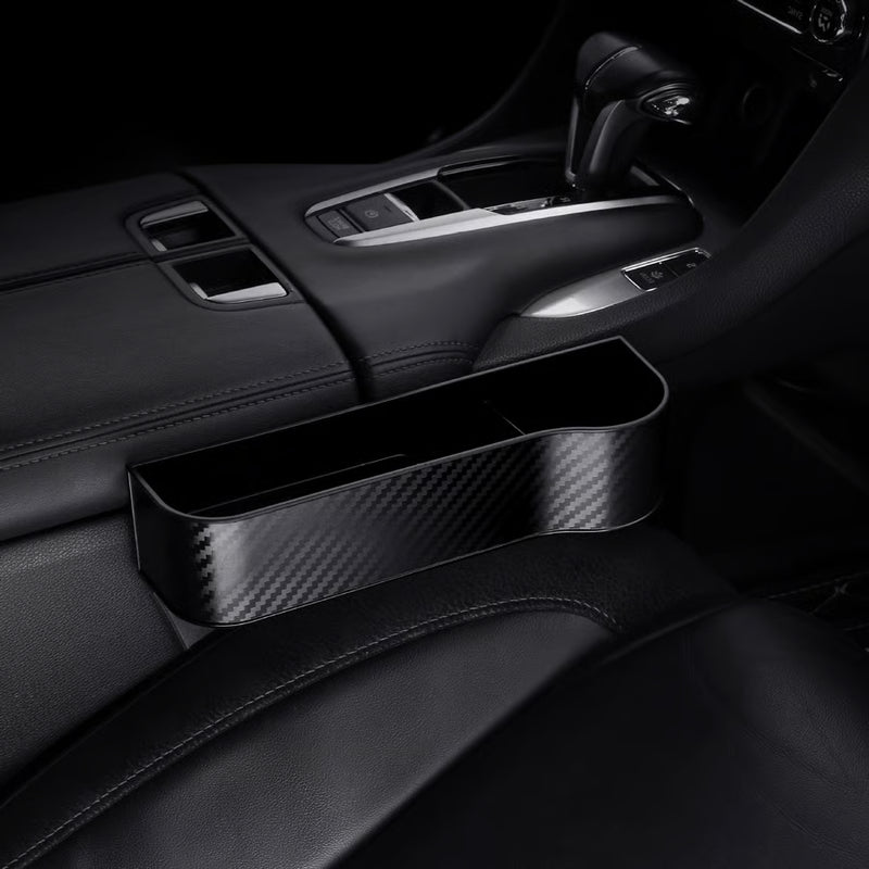 DriveMate – Multi Pocket Leather Car Seat Storage Organizer