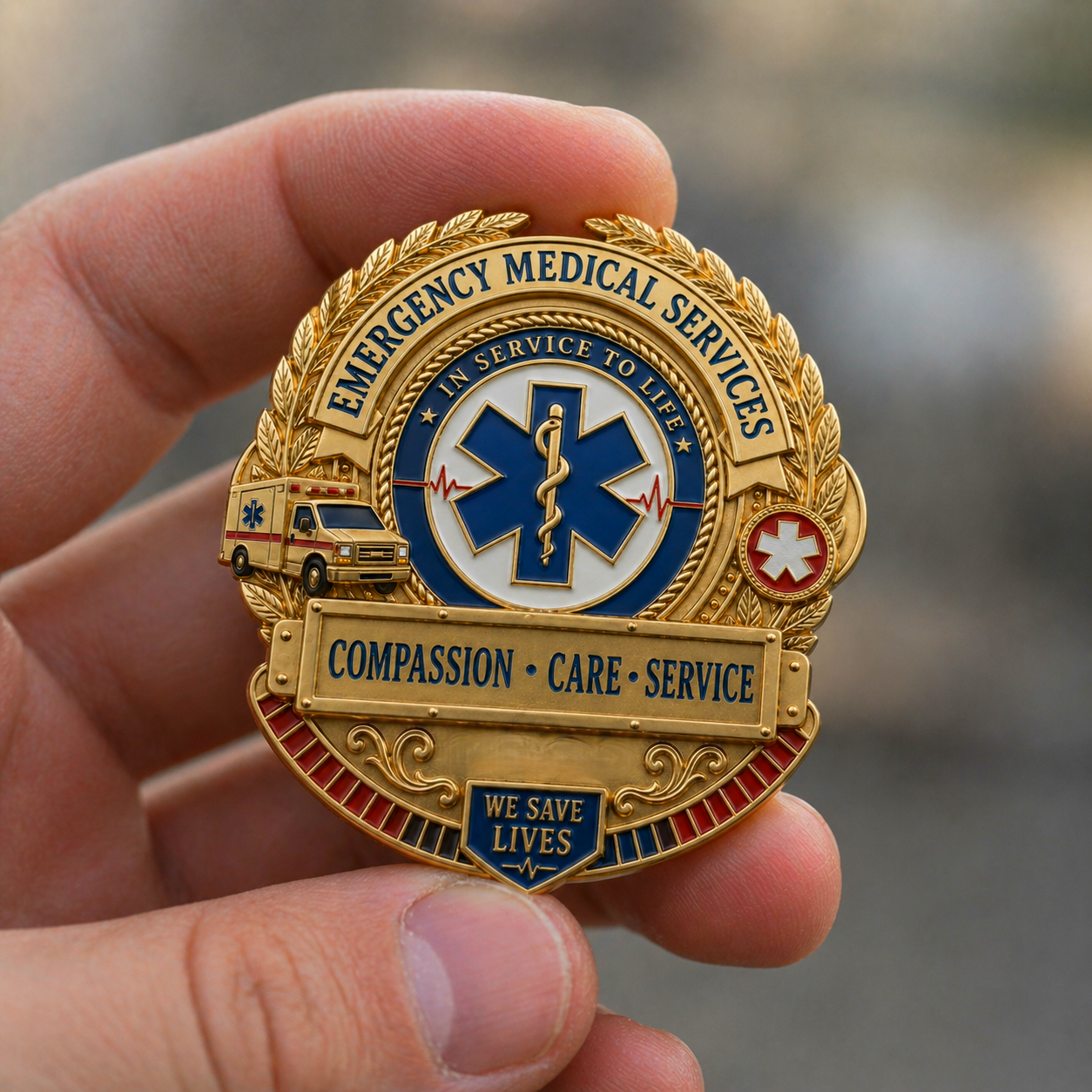 🚑 Last Day Promo: 49% OFF ⚕️Emergency Medical Services Honor Brooch Pin