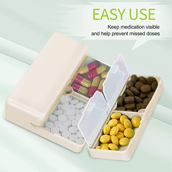 MediMate – 7 Compartment Portable Pill Case