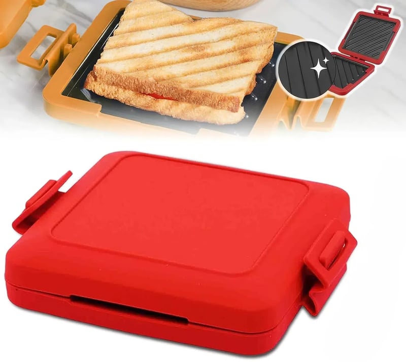 SnapGrill – Compact Non-Stick Microwave Toastie Maker
