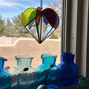 HeartGlow – Handmade Stained Glass Suncatcher
