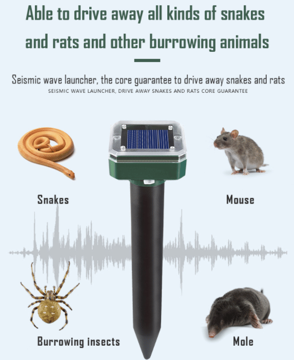 SolarGuard – Ultrasonic Pest Repeller for Moles, Mice & Snakes