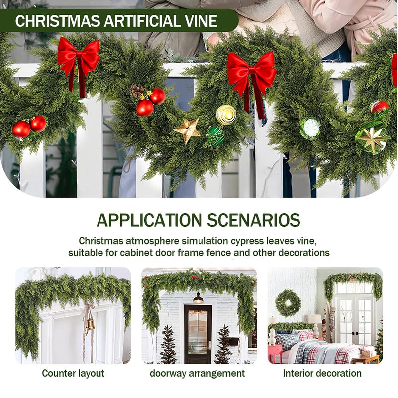EverCedar – Realistic Winter Garland