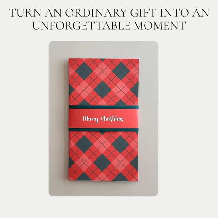 MerryNotes – Handcrafted Christmas Gift Card Booklet