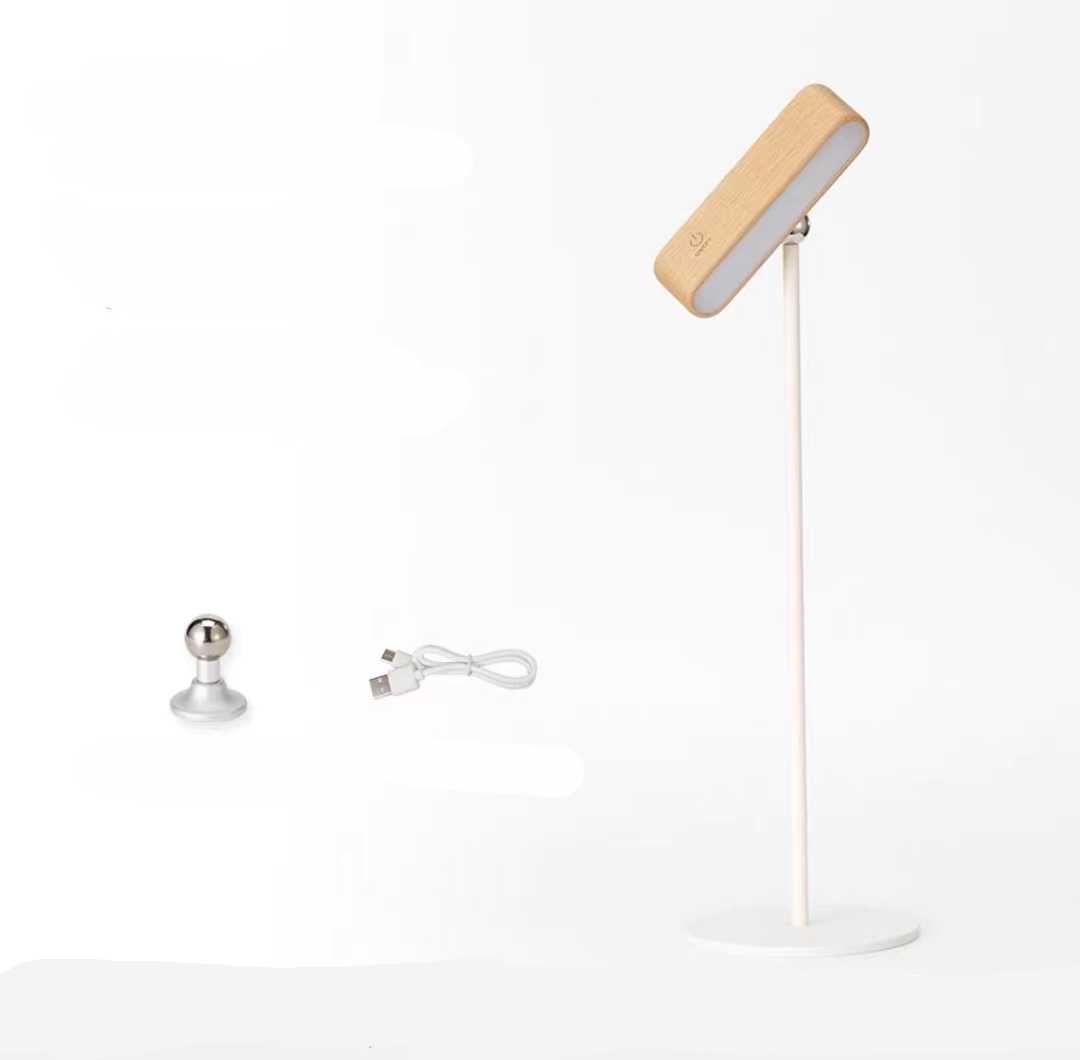PureGrain – Walnut/Elm Magnetic Rechargeable Lamp