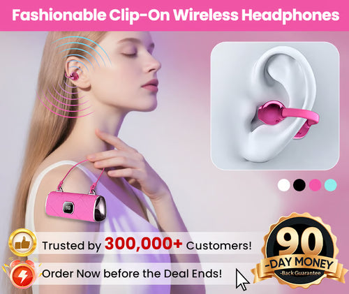 VibeClip – Wireless Clip-On Headphones
