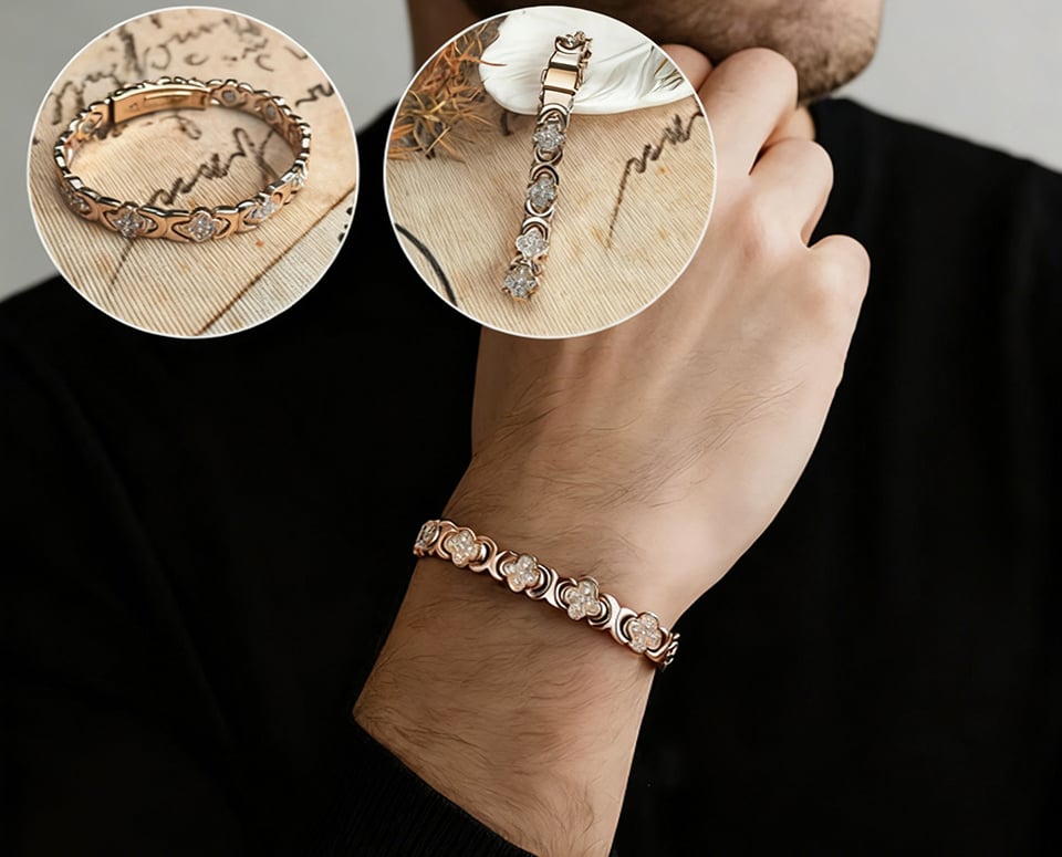 CopperClove - Four-Leaf Healing Bracelet