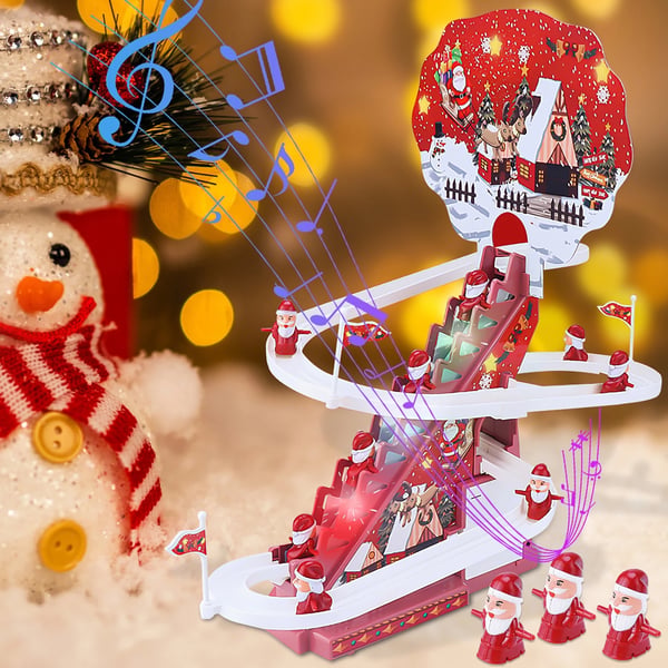 FestiveRide – Electric Santa Sliding Track Toy