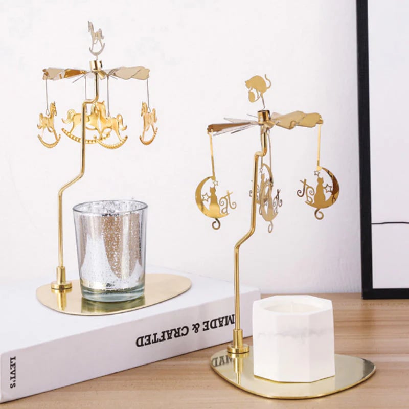GlowSpin – Rotating Candle Holder
