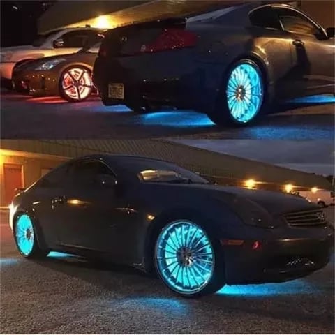 NeonSpin – LED Tire Valve Glow Lights