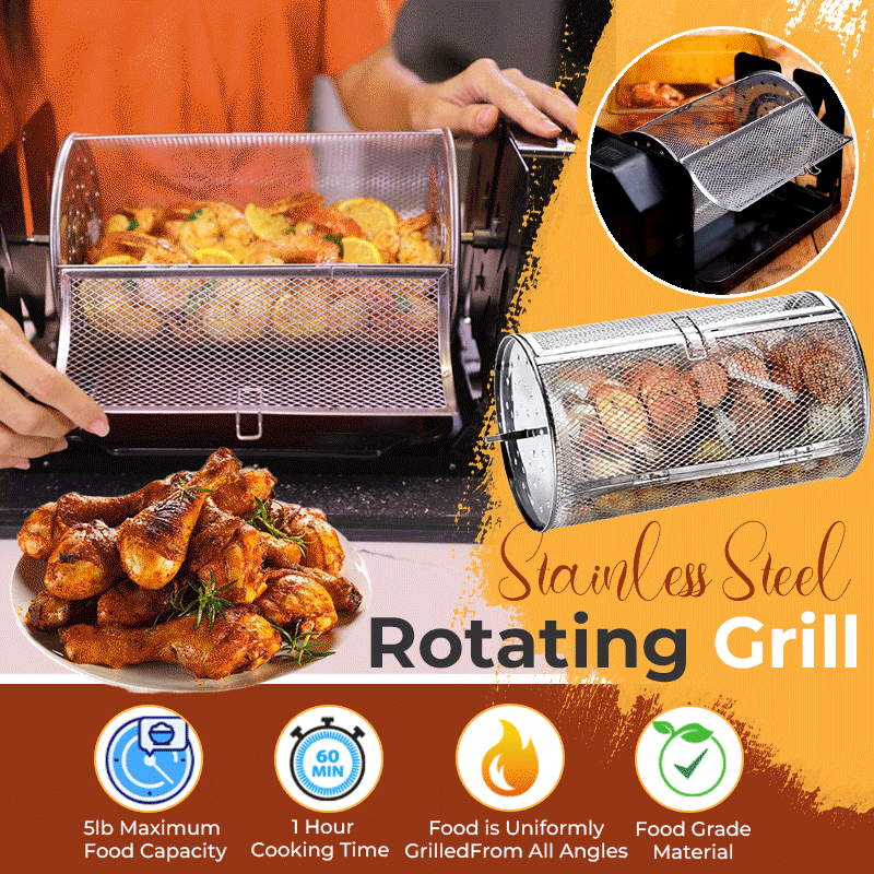 SpinFlame – Rotating Stainless Steel Grill