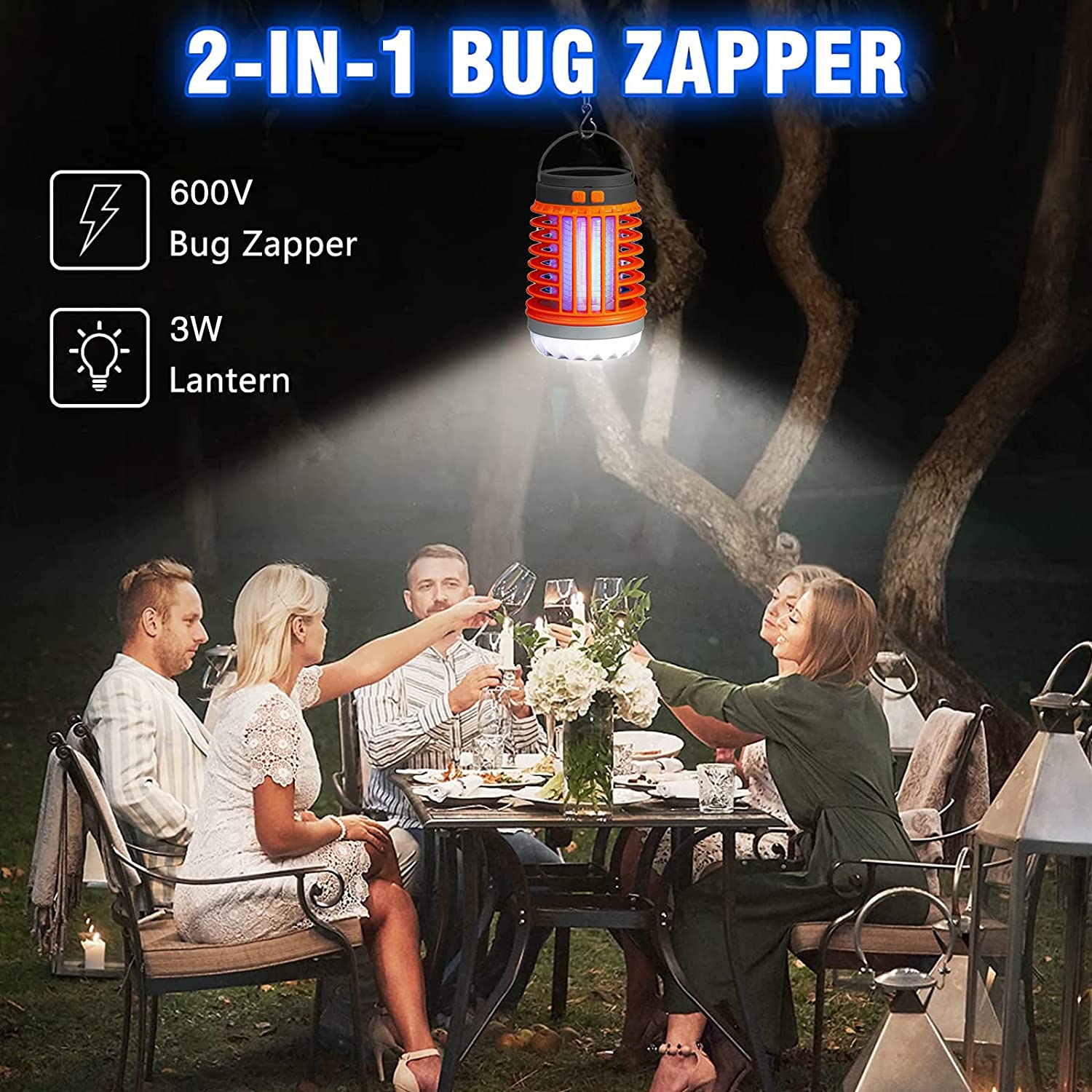 🔥Last Day 49% OFF💥Multifunctional Solar camping Mosquito Killer Lamp