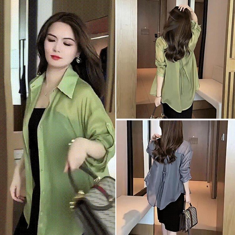 SolaceShade - Chic Ice-Silk Summer Top for Sun Protection