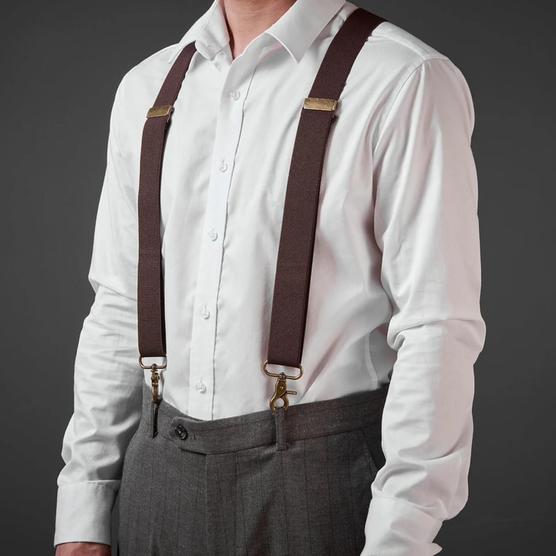 DapperBond – Timeless Leather Suspenders