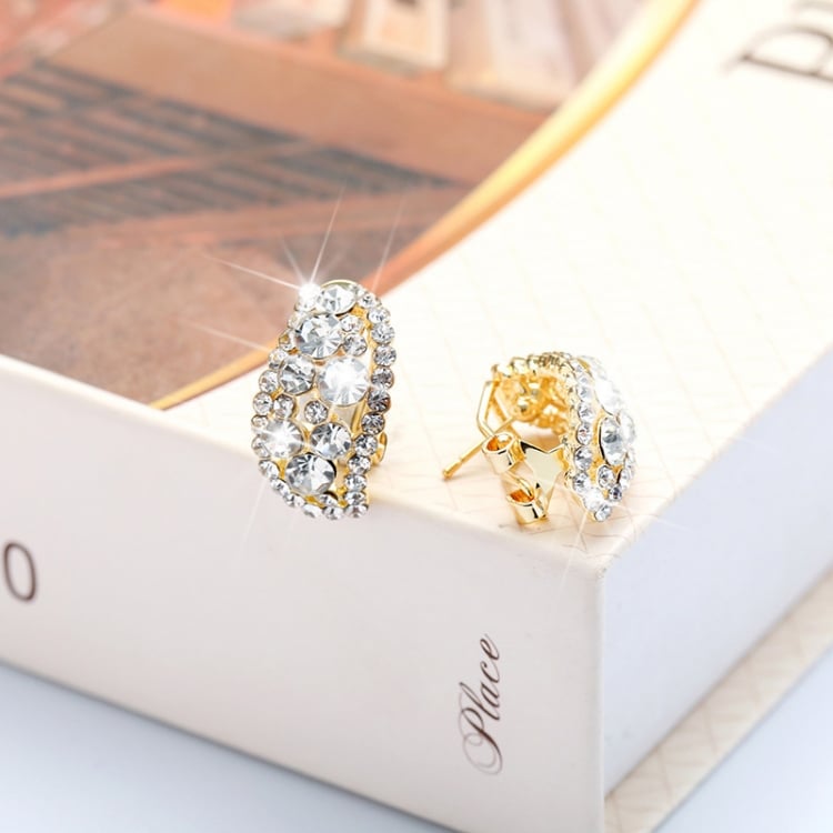EternaGlint – Sparkling Lab Diamond Hoops