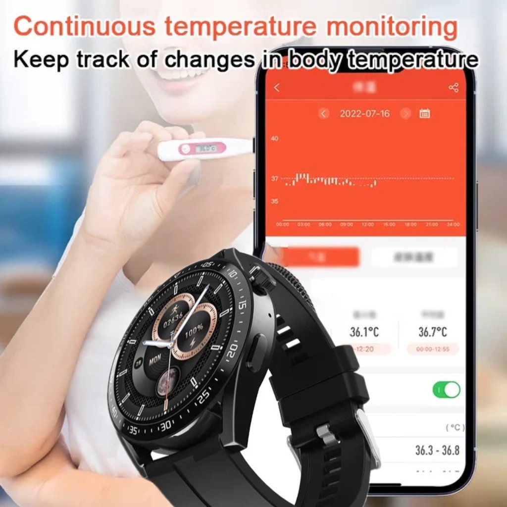VitaTrack – Blood Glucose Monitoring Bluetooth Watch