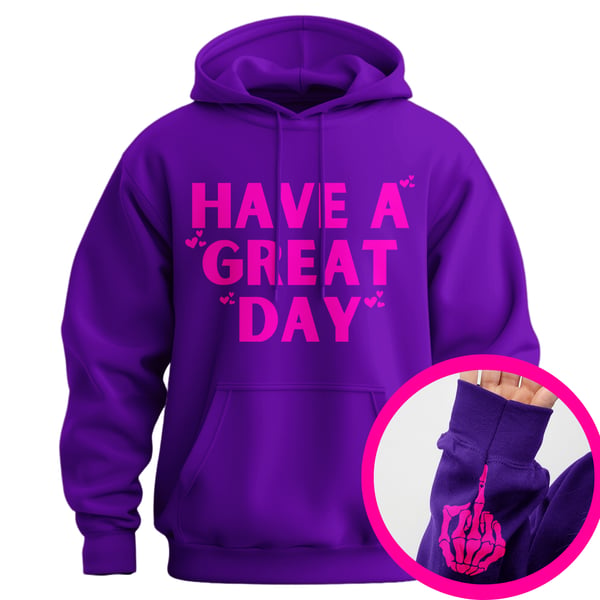 MoodFlip – Funny Graphic Middle Finger Hoodie