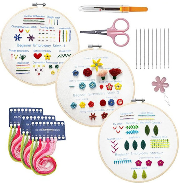 StitchBloom – Beginner’s Embroidery Kit for Creative Expression