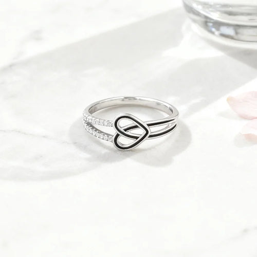 HalfSoul – Memorial Black Heart Ring