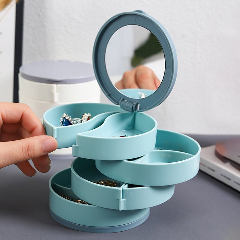 GleamVault – Rotating Jewelry Organizer