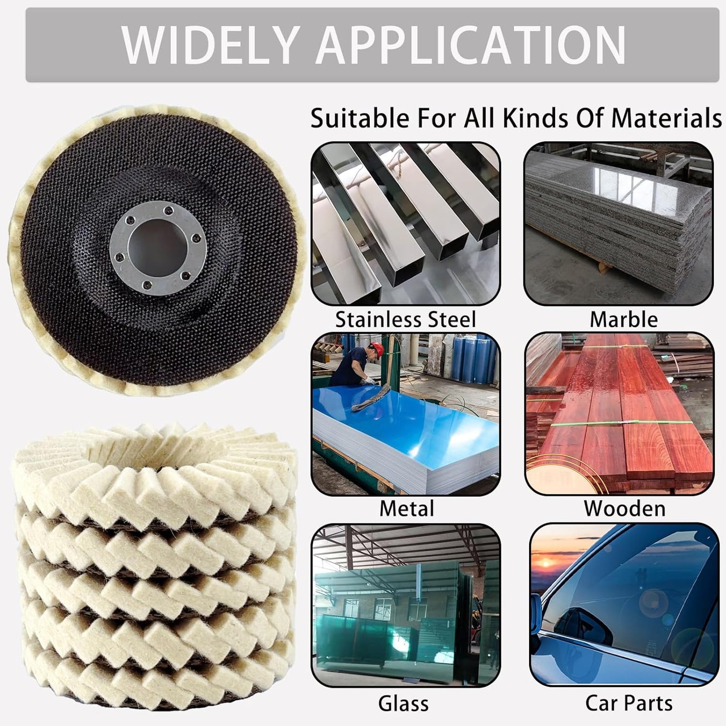 SmoothCraft - High-Resilience Polishing Wheel for Metal & Wood