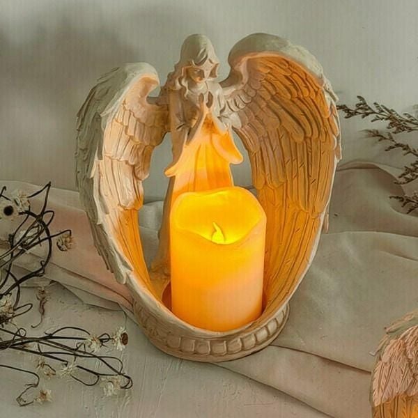 SacredLight – Prayer Angel Decorative Candlestick