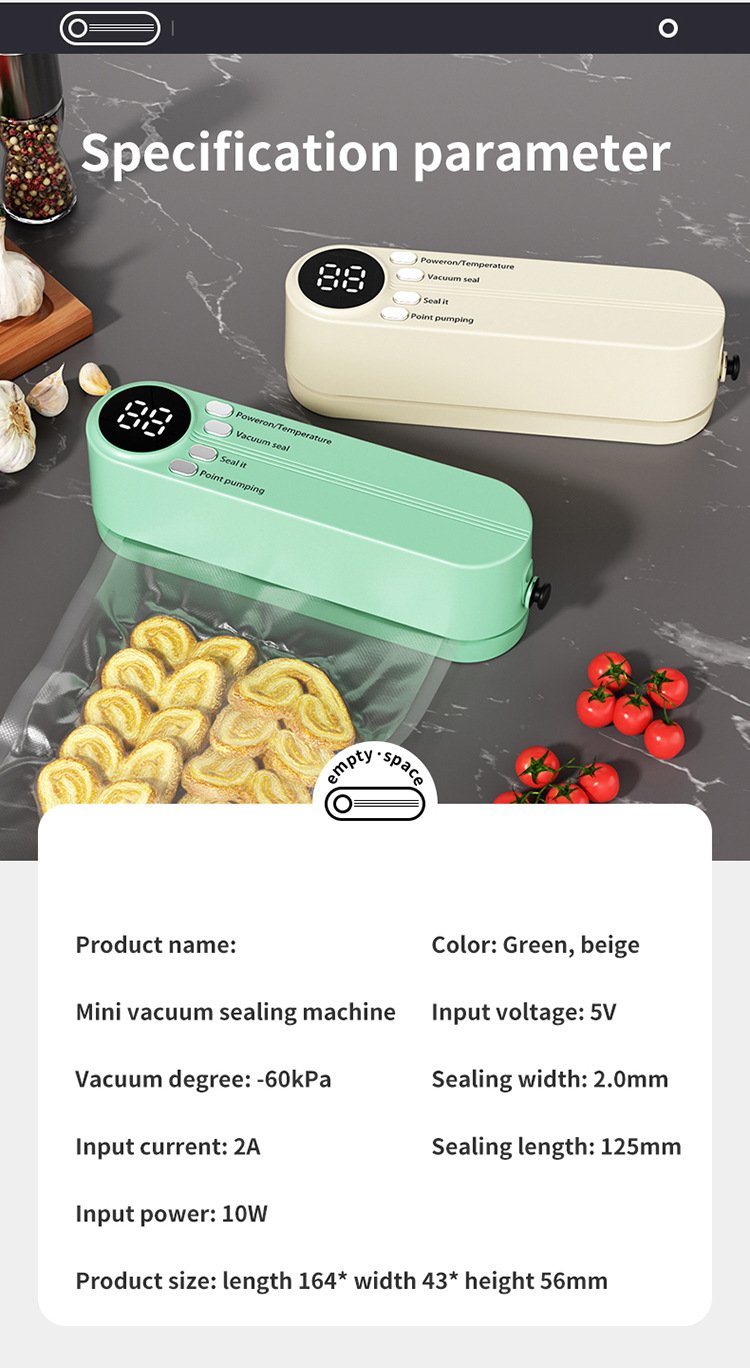 FreshLock – Mini Wireless Vacuum Sealer