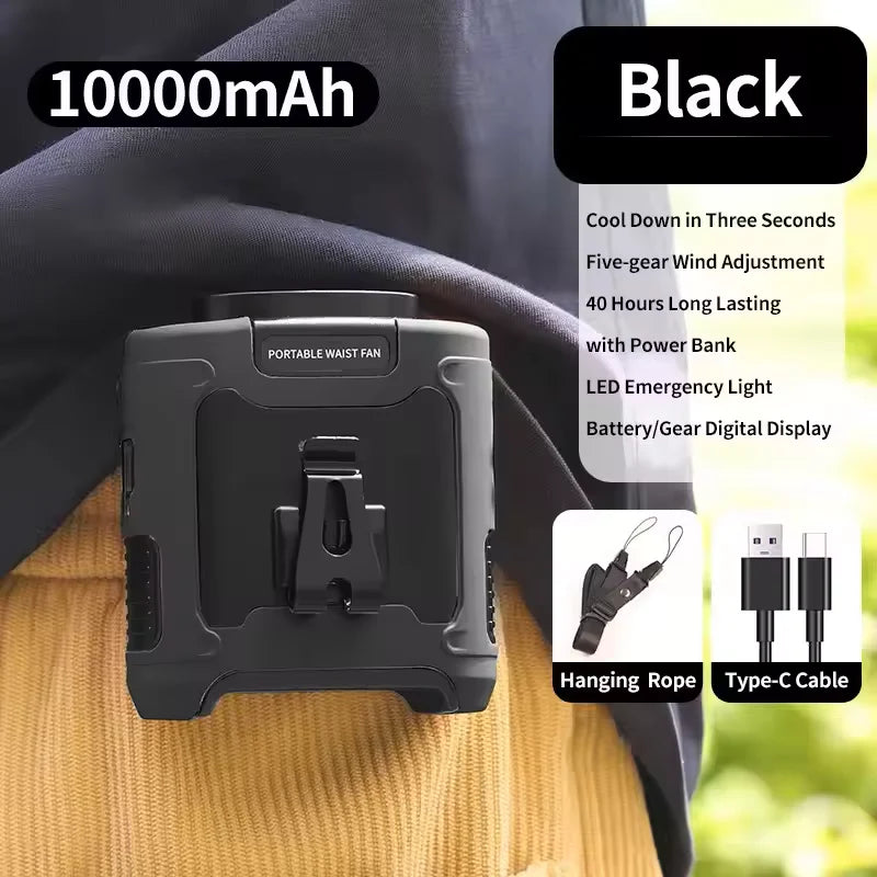 AirNest | Multifunction Waist-Mounted Smart Air Cooler