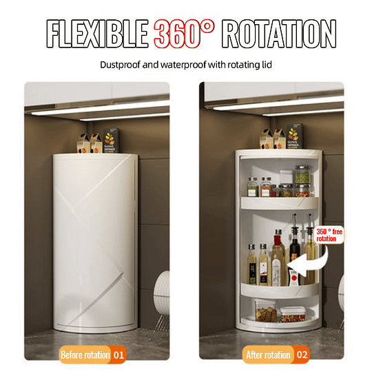 RevoRack – Multifunctional Turntable Wall Organizer