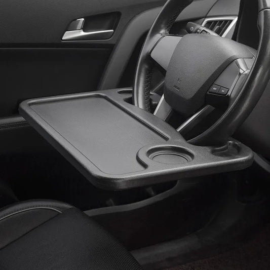 DriveDesk - Portable Car Steering Wheel Table for Meals & Work