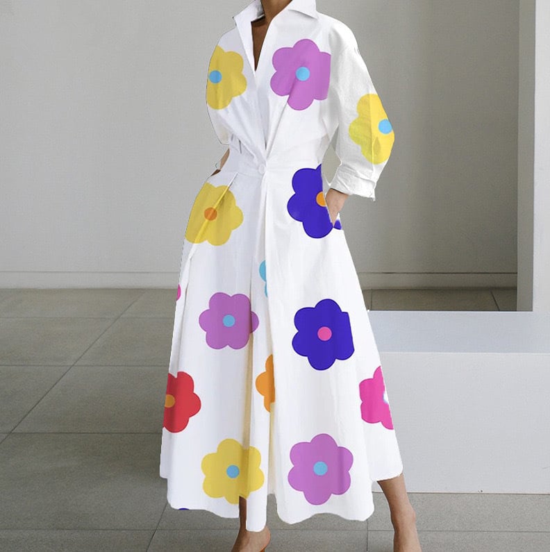 Eleganza - Women’s Cotton Wrap Dress