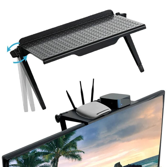 FlexiTop – Adjustable Screen Shelf Organizer